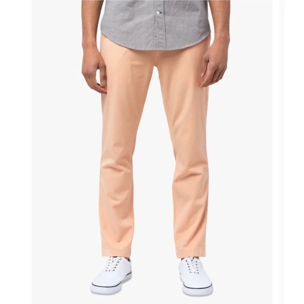 Mugsy Savannahs Classic Performance Chinos in Peach Size 35x30 Mens Pants Nice!